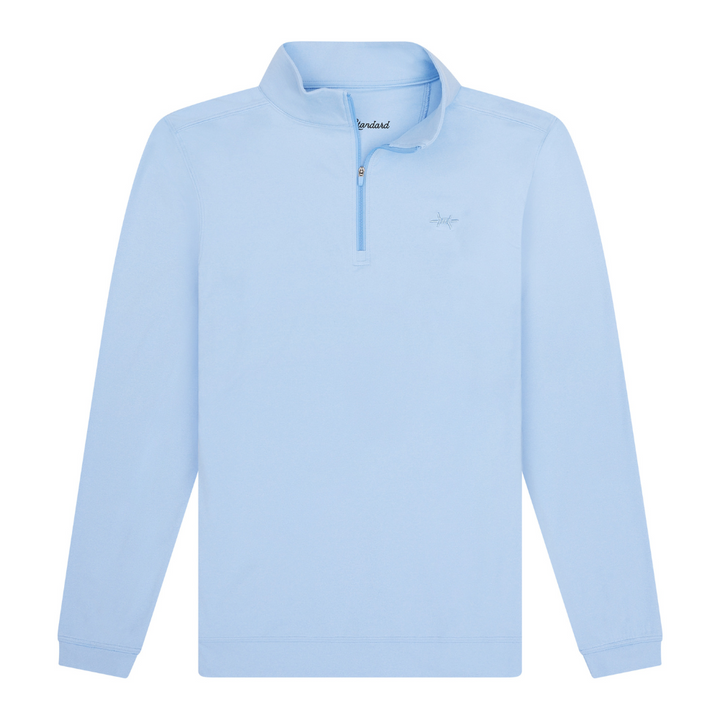 Performance Hybrid Quarter Zip - Bayou Blue