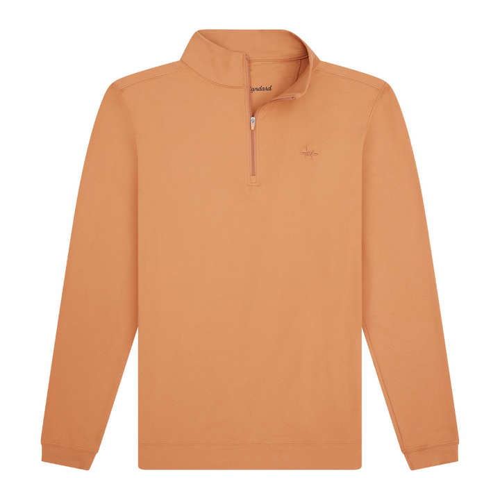 Performance Hybrid Quarter Zip - Burnt Orange