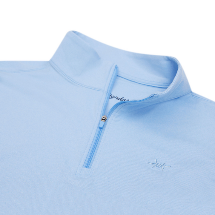 Performance Hybrid Quarter Zip - Bayou Blue