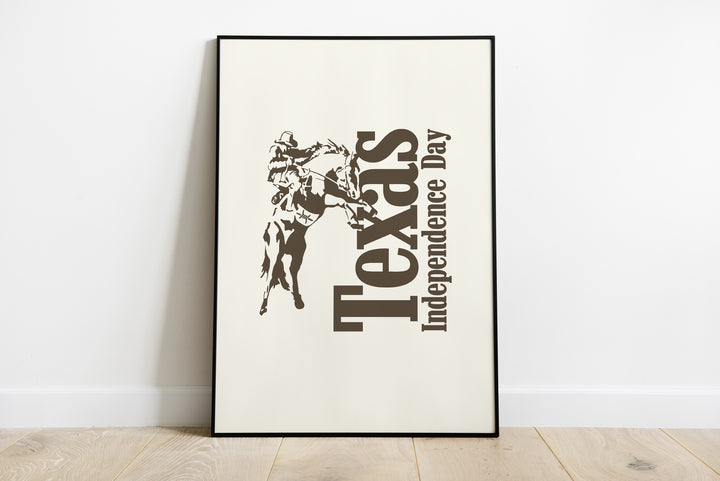 Screen Printed Texas Independence Day Poster 2024