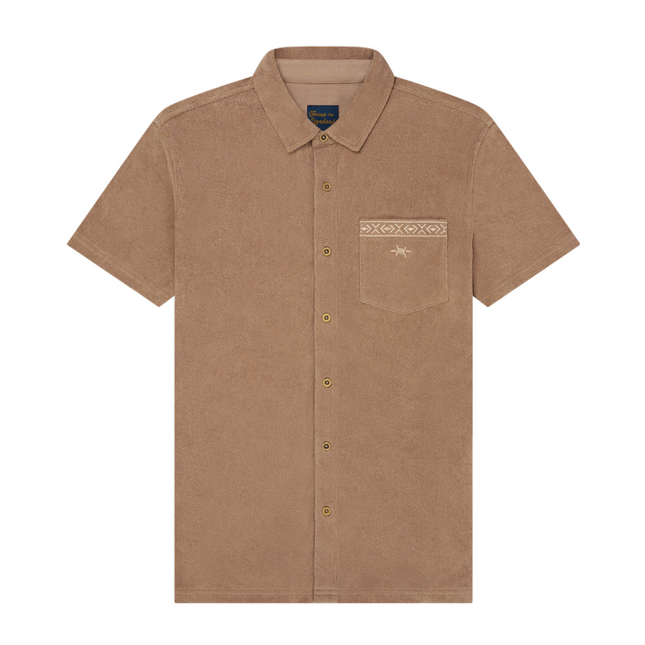 Terlingua Terry Cloth Shirt - Pecan Brown