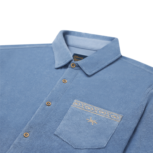 Terlingua Terry Cloth Shirt - Heron Blue