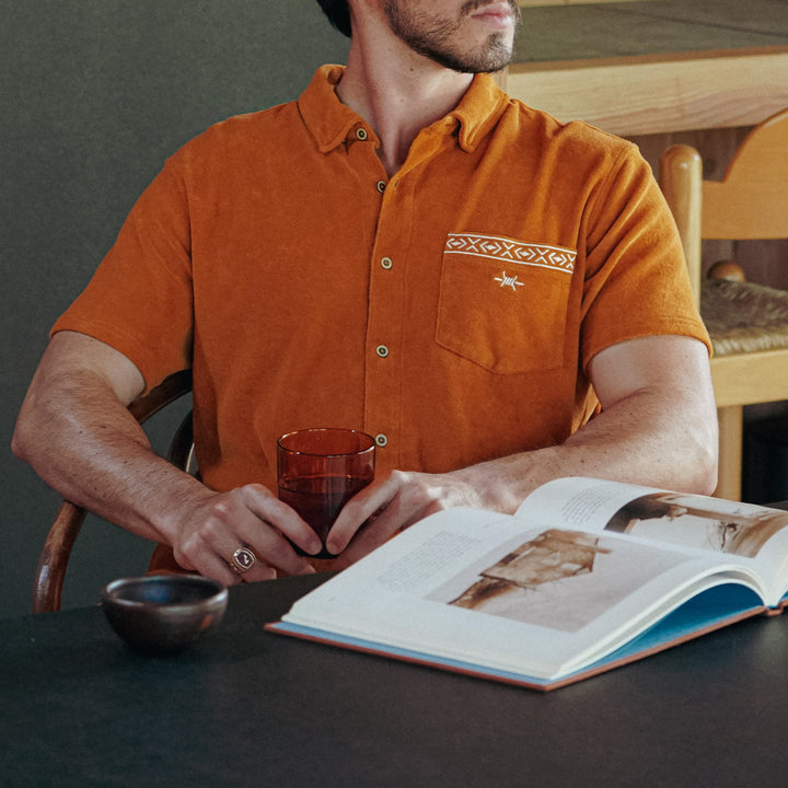 Terlingua Terry Cloth Shirt - Burnt Orange