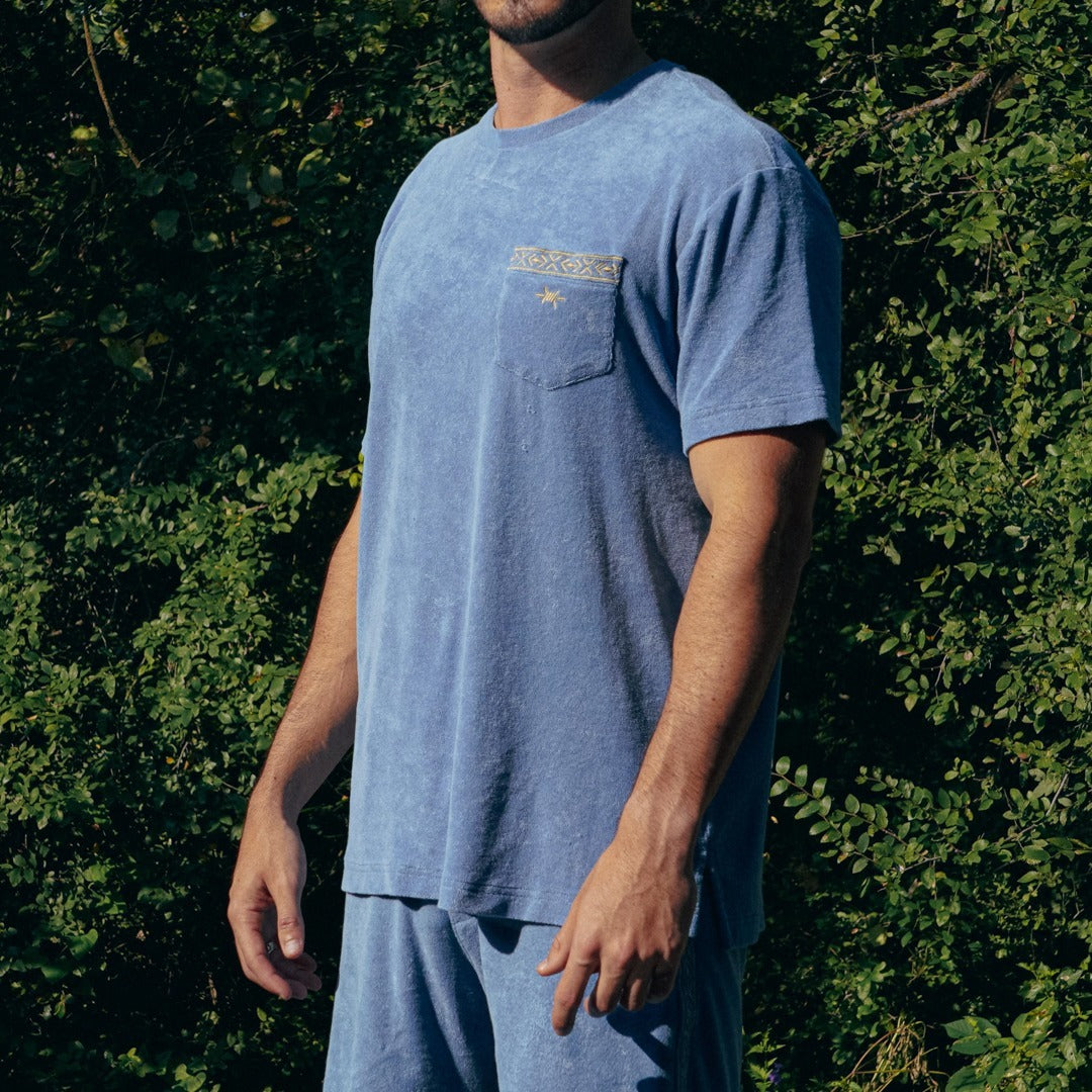 Terlingua Terry Cloth Tee - Heron Blue