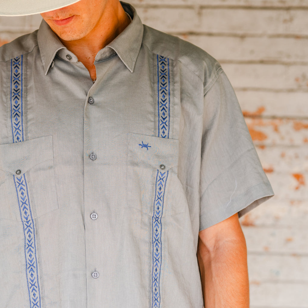 Tejas Guayabera - Piedra Azul – Texas Standard